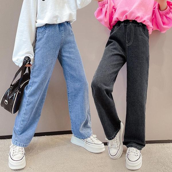 jeans teenager girls mid waist 2021 kids straight pants loose casual style trousers 5-14 years children bottom clothes, Blue
jeans teenager girls mid waist 2021 kids straight pants loose casual style trousers 5-14 years children bottom clothes, Blue