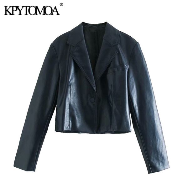 women fashion faux leather cropped jacket coat long sleeve snap-button female outerwear chic 210420, Black
women fashion faux leather cropped jacket coat long sleeve snap-button female outerwear chic 210420, Black