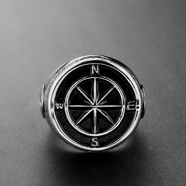 cluster rings unique biker jewelry punk style mens vintage color compass ring men's cool viking anchor fashion design accessory, Golden;silver
cluster rings unique biker jewelry punk style mens vintage color compass ring men's cool viking anchor fashion design accessory, Golden;silver