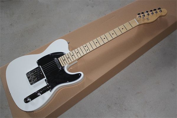 custom shop deluxe telecaster white electric guitar basswood body maple fingerboard black pickguard with chrome hardware standard
custom shop deluxe telecaster white electric guitar basswood body maple fingerboard black pickguard with chrome hardware standard