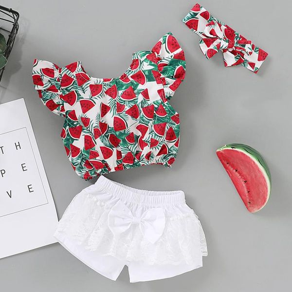 clothing sets watermelon print sleeveless born infant baby girl ruffle fruit t shirt bowknot shorts outfits set enfant fille, White
clothing sets watermelon print sleeveless born infant baby girl ruffle fruit t shirt bowknot shorts outfits set enfant fille, White