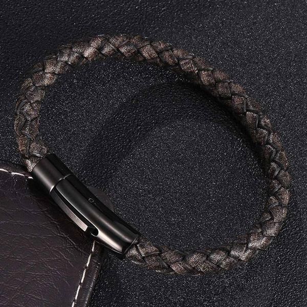 charm bracelets vintage style men leather bracelet black gold stainless steel button neutral accessories fashion jewelry male gifts bb460, Golden;silver
charm bracelets vintage style men leather bracelet black gold stainless steel button neutral accessories fashion jewelry male gifts bb460, Golden;silver