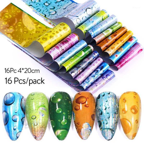 pcs/set holographics nail foil colorful waterdrop patterns transfer diy art decoration1, Black
pcs/set holographics nail foil colorful waterdrop patterns transfer diy art decoration1, Black