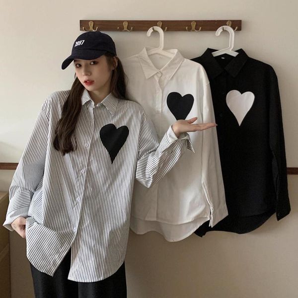 women's blouses & shirts 2021 spring autumn ladies long sleeve office loose casual single breasted blouse, White
women's blouses & shirts 2021 spring autumn ladies long sleeve office loose casual single breasted blouse, White