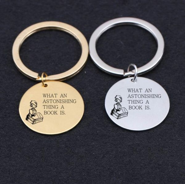keychains engraved what an astonishing thing a book is reading enthusiast gifts for friends children keyring couples lover's keys holde, Silver
keychains engraved what an astonishing thing a book is reading enthusiast gifts for friends children keyring couples lover's keys holde, Silver