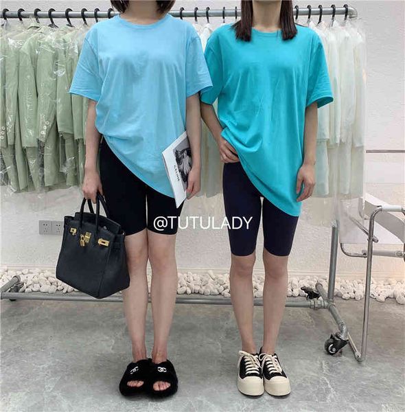 original niche design 2021 basic cotton round collar multi-color t-shirt medium short sleeve top, White
original niche design 2021 basic cotton round collar multi-color t-shirt medium short sleeve top, White