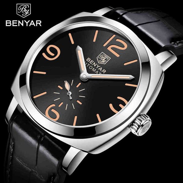 luxury benyar 00388 brand men automatic mechanical watches 50m waterproof men's sports relogio masculino, Slivery;brown
luxury benyar 00388 brand men automatic mechanical watches 50m waterproof men's sports relogio masculino, Slivery;brown