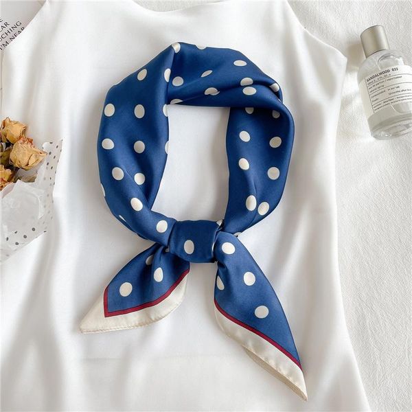 scarves 2021 satin silk square scarf for women polka dot print headband foulard hijab head wraps lady shawl neckerchief female bandana, Blue;gray
scarves 2021 satin silk square scarf for women polka dot print headband foulard hijab head wraps lady shawl neckerchief female bandana, Blue;gray