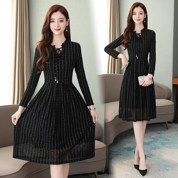 casual dresses vintage black lace mesh midi dress autumn winter -3xl plus size long sleeve women elegant and fashion, Black;gray
casual dresses vintage black lace mesh midi dress autumn winter -3xl plus size long sleeve women elegant and fashion, Black;gray