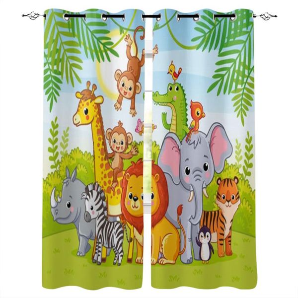 curtain & drapes jungle cartoon animal lion tiger elephant blackout curtains for living room child bedroom kitchen window treatments
curtain & drapes jungle cartoon animal lion tiger elephant blackout curtains for living room child bedroom kitchen window treatments