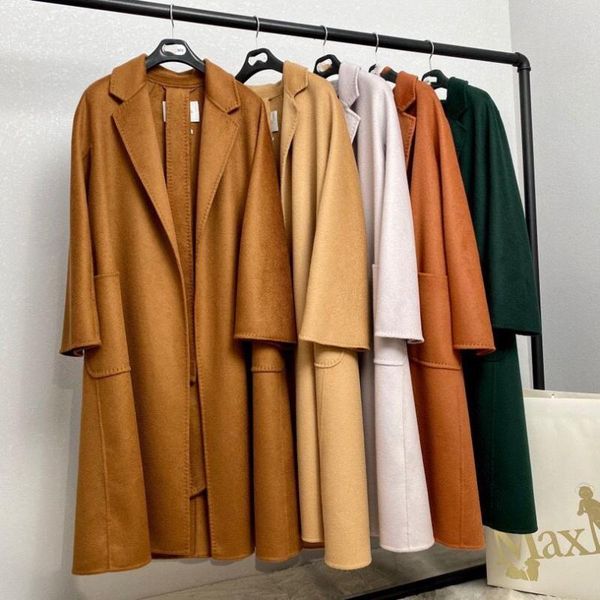 women coat water ripple cashmere women's high-end pure 2021 autumn winter mid-long white red camel wool & blends, Black
women coat water ripple cashmere women's high-end pure 2021 autumn winter mid-long white red camel wool & blends, Black