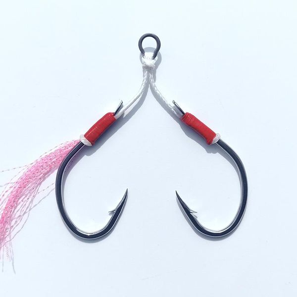 pairs bkk hooks 1/0 2/0 3/0 4/0 pe line luminous slow jig hook with feather assist double inchiku jigging fishing 
pairs bkk hooks 1/0 2/0 3/0 4/0 pe line luminous slow jig hook with feather assist double inchiku jigging fishing