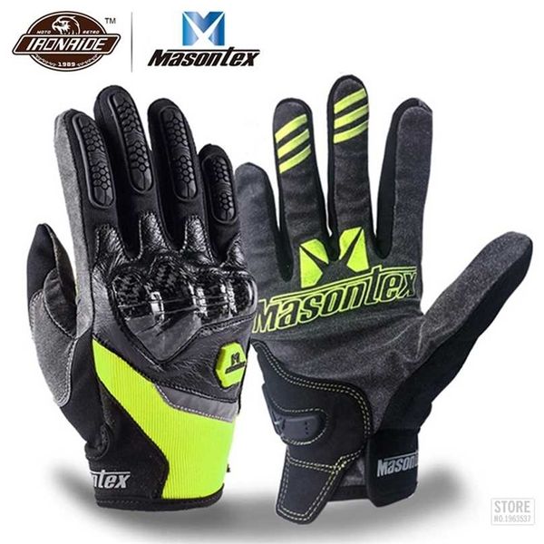 masontex carbon fiber motorcycle gloves touch screen guantes moto full finger moto motocross glove for 4 season 211124, Blue;gray
masontex carbon fiber motorcycle gloves touch screen guantes moto full finger moto motocross glove for 4 season 211124, Blue;gray