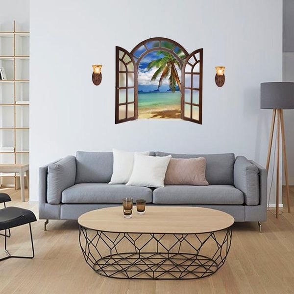 3d retro window sea beach coconut wall stickers for bedroom living room home decoration diy scenery mural art pvc decals
3d retro window sea beach coconut wall stickers for bedroom living room home decoration diy scenery mural art pvc decals