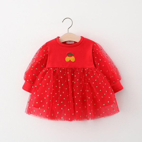girl's dresses fall born baby girl dress toddler girls princess 1st birthday party for infant clothing 0-2y kids, Red;yellow
girl's dresses fall born baby girl dress toddler girls princess 1st birthday party for infant clothing 0-2y kids, Red;yellow
