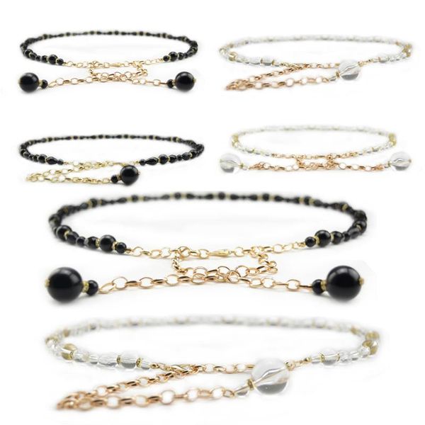 belts ladies crystal beads gold chain slim long belt dress women corset waistband blthg0322, Black;brown