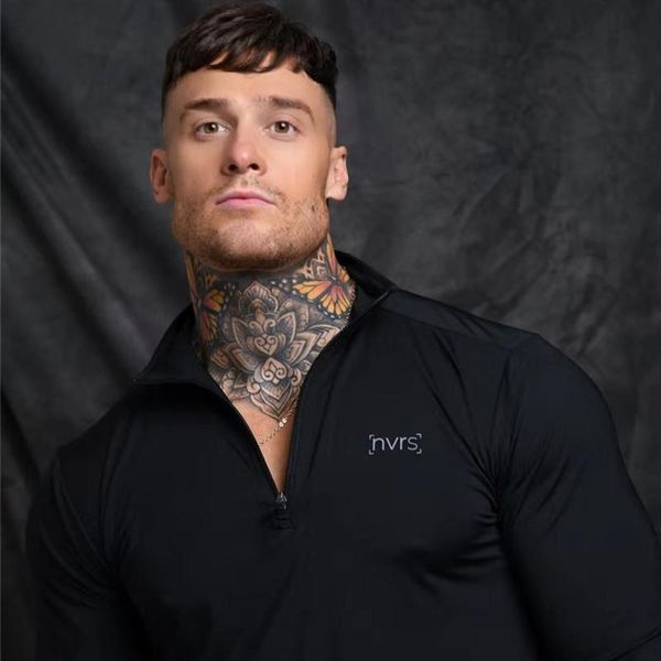 men's t-shirts 2021 mens gym t shirts long sleeve zipper sports casual pullovers fashion slim solid hoodie t-shirt clothing, White;black
men's t-shirts 2021 mens gym t shirts long sleeve zipper sports casual pullovers fashion slim solid hoodie t-shirt clothing, White;black