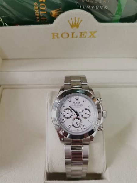 with original box watch 40mm 116503 116508 116528 116523 sapphire no chronograph white dial mechanical automatic mens watches, Slivery;brown
with original box watch 40mm 116503 116508 116528 116523 sapphire no chronograph white dial mechanical automatic mens watches, Slivery;brown