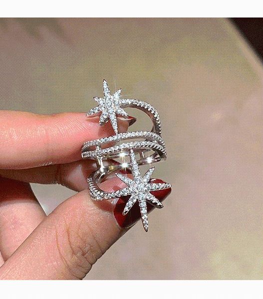 cluster rings unique star diamond cz ring white gold filled engagement wedding band for women bridal vintage party jewelry, Golden;silver
cluster rings unique star diamond cz ring white gold filled engagement wedding band for women bridal vintage party jewelry, Golden;silver
