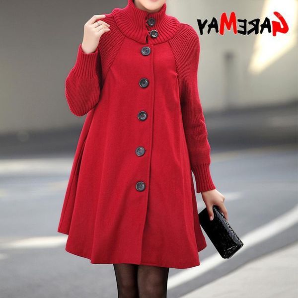 women's wool & blends for outerwear coats women winter warm windbreaker thickening solid color woolen turtleneck coat female loose ponc, Black
women's wool & blends for outerwear coats women winter warm windbreaker thickening solid color woolen turtleneck coat female loose ponc, Black