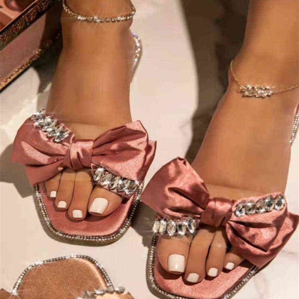 slippers women crystal bow slippers female soft silk summer shoes ladies square toe casual slides women comfortable flat plus size 220307, Black
slippers women crystal bow slippers female soft silk summer shoes ladies square toe casual slides women comfortable flat plus size 220307, Black