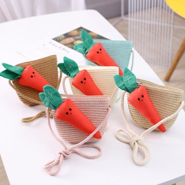 children's straw woven big carrot bag summer girls messenger bag princess retro korean version cute wild baby coin purse, Black
children's straw woven big carrot bag summer girls messenger bag princess retro korean version cute wild baby coin purse, Black