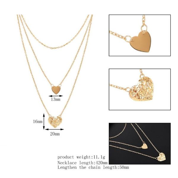 pendant necklaces 2021 special offer lightsome luxury women irregular multilayer moon heart chain statement necklace ladies decoration, Silver
pendant necklaces 2021 special offer lightsome luxury women irregular multilayer moon heart chain statement necklace ladies decoration, Silver