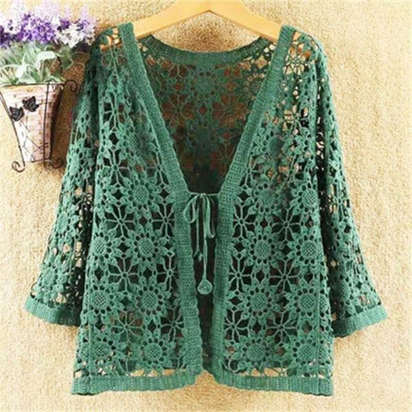 women's knits & tees hollow lace sunscreen cardigan sweater women wide loose air conditioning knitted thin section female summer h606, White
women's knits & tees hollow lace sunscreen cardigan sweater women wide loose air conditioning knitted thin section female summer h606, White
