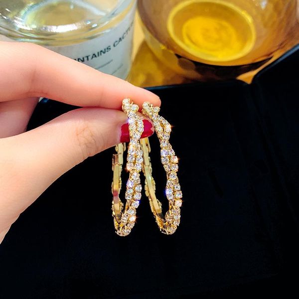 hoop & huggie lovelink round gold-plated inlaid crystal zircon metal geometric fashion ladies earrings wedding exquisite jewelry gift, Golden;silver
hoop & huggie lovelink round gold-plated inlaid crystal zircon metal geometric fashion ladies earrings wedding exquisite jewelry gift, Golden;silver