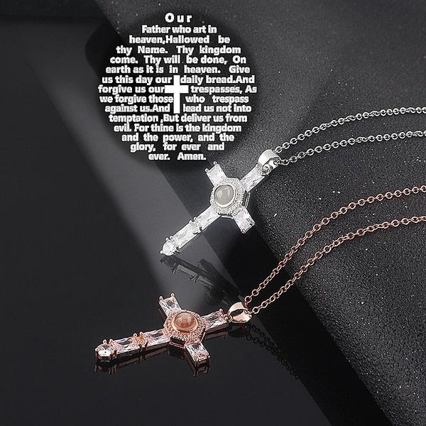 jesus cross projection necklace christian bible copper crystal creative item decoration valentine's day accessories g pendant necklaces, Silver
jesus cross projection necklace christian bible copper crystal creative item decoration valentine's day accessories g pendant necklaces, Silver