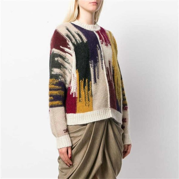 women's sweaters sweater 2021 fashion round neck color block knitted pullover winter christmas jumper y590, White;black
women's sweaters sweater 2021 fashion round neck color block knitted pullover winter christmas jumper y590, White;black