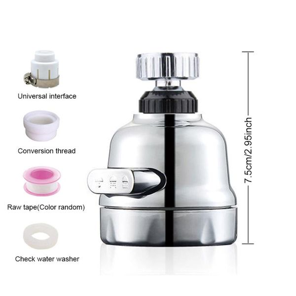 other faucets, showers & accs kitchen faucet aerator head 360degree rotatable three adjustable water spray modes anti splash sink tap spraye
other faucets, showers & accs kitchen faucet aerator head 360degree rotatable three adjustable water spray modes anti splash sink tap spraye