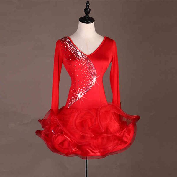 stage wear latin dress women dance costume gitba three-step flamenco tango performance vdb543 nlxs, Black;red
stage wear latin dress women dance costume gitba three-step flamenco tango performance vdb543 nlxs, Black;red