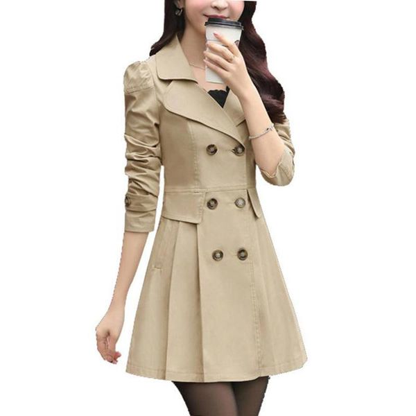 women's trench coats spring autumn women windbreakers fashion double breasted female slim ol raincoat outerwears plus size, Tan;black
women's trench coats spring autumn women windbreakers fashion double breasted female slim ol raincoat outerwears plus size, Tan;black