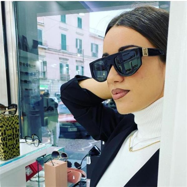 sunglasses luxury french brand designer 2021 square oversized women summer fashion black glasses flat sun protection eyewear, White;black
sunglasses luxury french brand designer 2021 square oversized women summer fashion black glasses flat sun protection eyewear, White;black