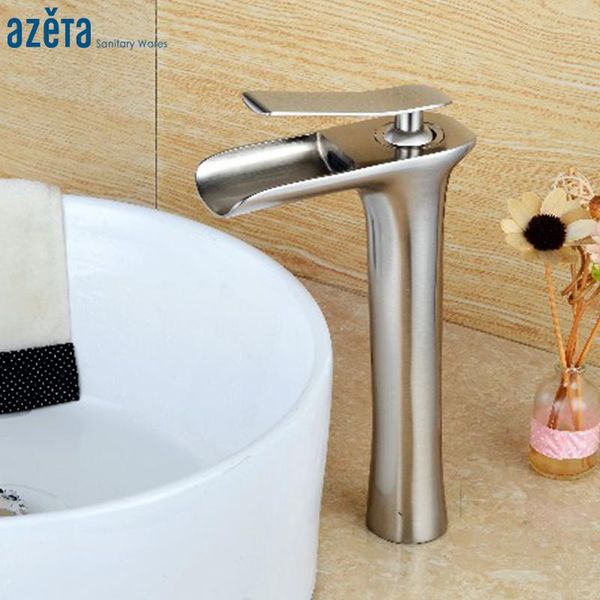 bathroom sink faucets azeta waterfall tall basin faucet single hole deck mounted brushed nickel washbasin mixer tap at7206hbn
bathroom sink faucets azeta waterfall tall basin faucet single hole deck mounted brushed nickel washbasin mixer tap at7206hbn