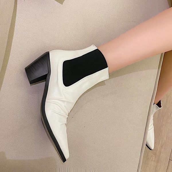 boots leather ankle autumn winter women fashion square heels 7cm ladies shoes g239 soft black white pointed toe
boots leather ankle autumn winter women fashion square heels 7cm ladies shoes g239 soft black white pointed toe