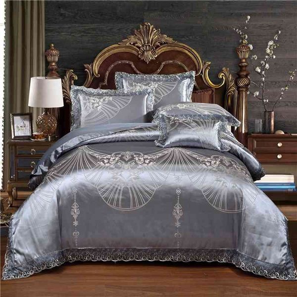 lace silk satin jacquard duvet cover soft cotton bed 4/6pcs king size luxury vintage bedding flat sheet set
lace silk satin jacquard duvet cover soft cotton bed 4/6pcs king size luxury vintage bedding flat sheet set