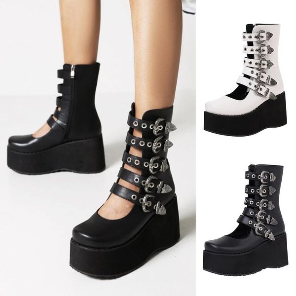 sandals ins leisure wedges cage ankle bootie shoes 2021 summer gothic style women gladiator platform high heels casual, Black
sandals ins leisure wedges cage ankle bootie shoes 2021 summer gothic style women gladiator platform high heels casual, Black