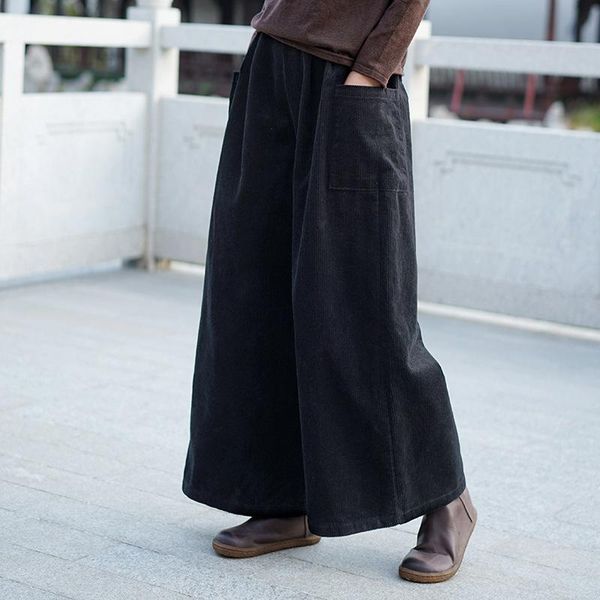 women's pants & capris women autumn winter corduroy elastic waist wide leg ladies vintage trousers female 2021 loose, Black;white
women's pants & capris women autumn winter corduroy elastic waist wide leg ladies vintage trousers female 2021 loose, Black;white