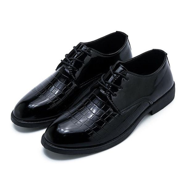 dress shoes fashion men's casual leather british business lace-up flat youth mens formal, Black
dress shoes fashion men's casual leather british business lace-up flat youth mens formal, Black