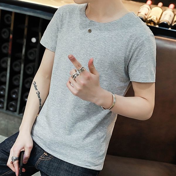 maw1 short sleeve t-shirt clothes v-neck 2020 summer casual men's solid color clothes pure cotton youth men's t-shirts) one bu, White;black
maw1 short sleeve t-shirt clothes v-neck 2020 summer casual men's solid color clothes pure cotton youth men's t-shirts) one bu, White;black
