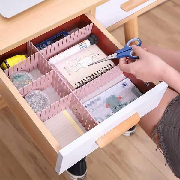 storage drawers adjustable plastic drawer divider diy shelves household combination partition board space-saving division tools 
storage drawers adjustable plastic drawer divider diy shelves household combination partition board space-saving division tools