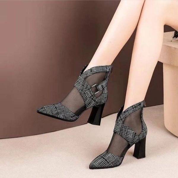 spring/autumn women hollowing out high heeled ankle sandals boots buckle gladiator shoes thick heel pointed toe beige black
spring/autumn women hollowing out high heeled ankle sandals boots buckle gladiator shoes thick heel pointed toe beige black