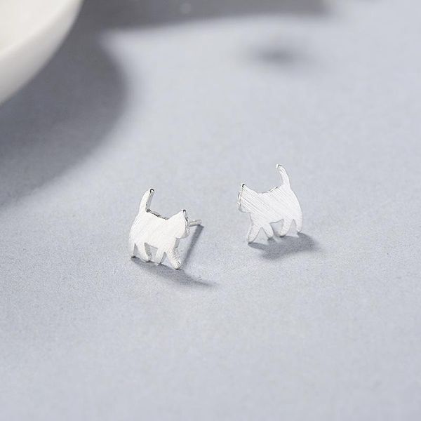 stud silver plated cute cat earrings simple korean students' personality small fresh and low allergy, Golden;silver
stud silver plated cute cat earrings simple korean students' personality small fresh and low allergy, Golden;silver