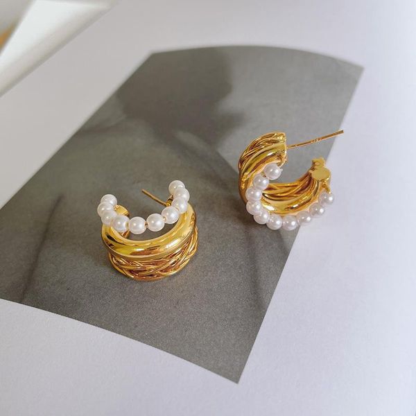 dangle & chandelier small french pearl earrings braided hollow vintage metal circle, Silver
dangle & chandelier small french pearl earrings braided hollow vintage metal circle, Silver