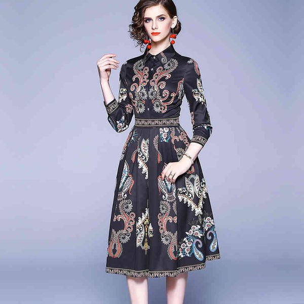 spring autumn woman dresses runway long sleeve floral print elegant midi dress vestido robe femme drop 210520, Black;gray
spring autumn woman dresses runway long sleeve floral print elegant midi dress vestido robe femme drop 210520, Black;gray