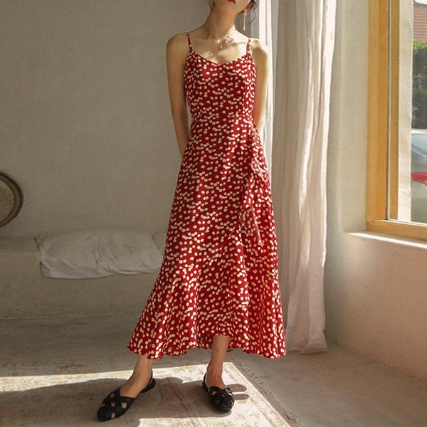 spaghetti strap dress for women floral dresses summer backless little daisy clothing elegant fashion new chiffon ruffle, Black;gray
spaghetti strap dress for women floral dresses summer backless little daisy clothing elegant fashion new chiffon ruffle, Black;gray