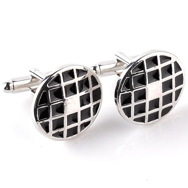 round fashion designer cufflinks for mens black enamle lattice silver plated wedding business french cuff button whosale hight quality 6
round fashion designer cufflinks for mens black enamle lattice silver plated wedding business french cuff button whosale hight quality 6