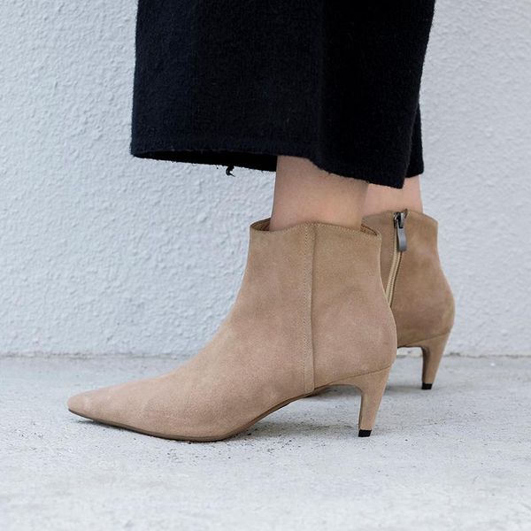 boots 3 color women's genuine suede leather high heel ankle boots pointed toe elegant ladies thin short booties autumn shoes1 dke2, Black
boots 3 color women's genuine suede leather high heel ankle boots pointed toe elegant ladies thin short booties autumn shoes1 dke2, Black